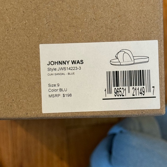 JOHNNY WAS Ojai Sandal in Blue - Women’s Size 9 - New In Box - Picture 9 of 10